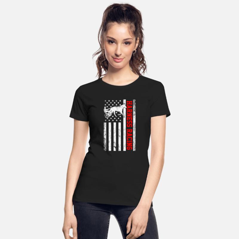 Harness racing american flag