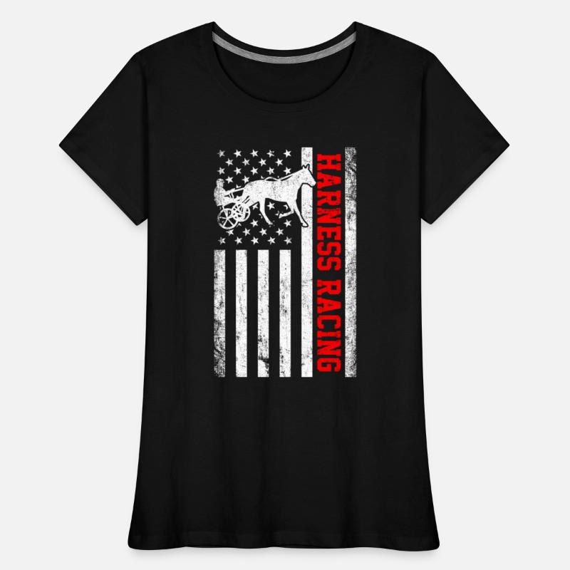 Harness racing american flag