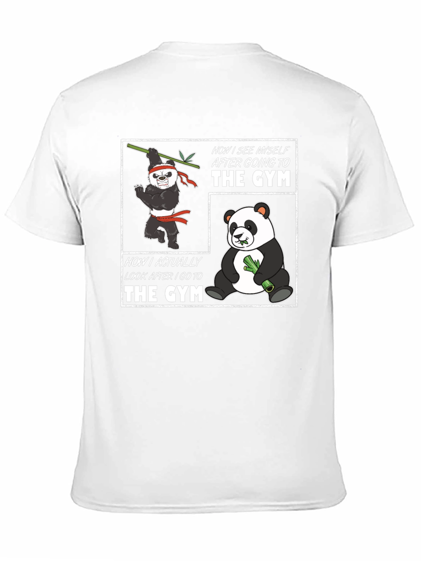 Funny Panda Gym T-Shirt - Workout Motivation