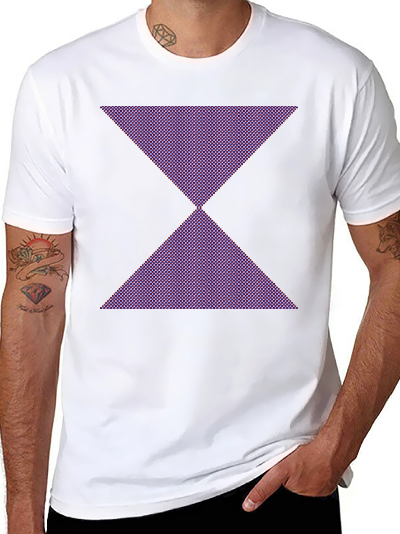 Geometric Hourglass Graphic Tee