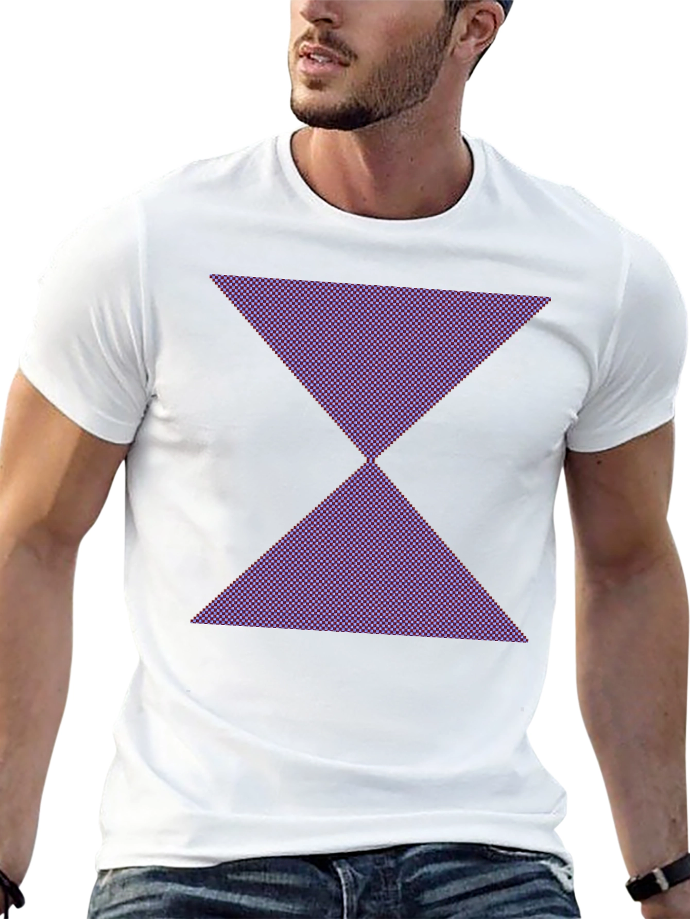 Geometric Hourglass Graphic Tee