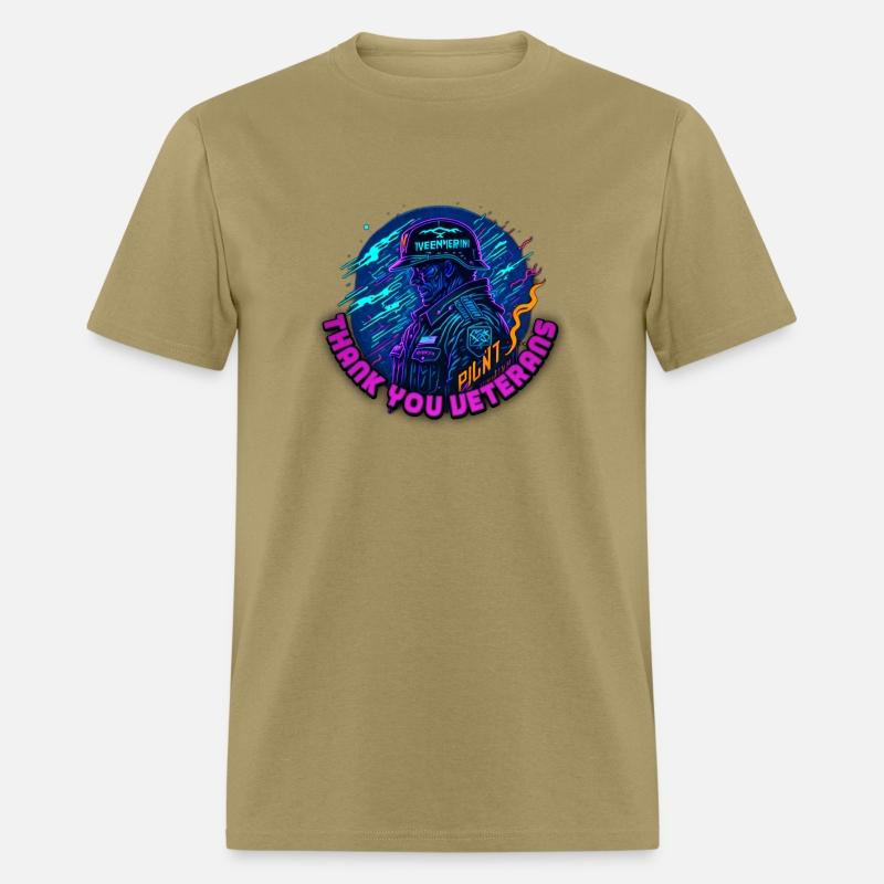 hero A neon Veterans Day vector