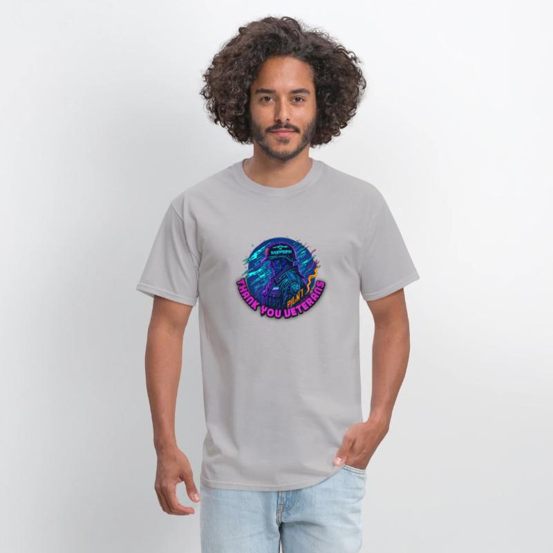 hero A neon Veterans Day vector