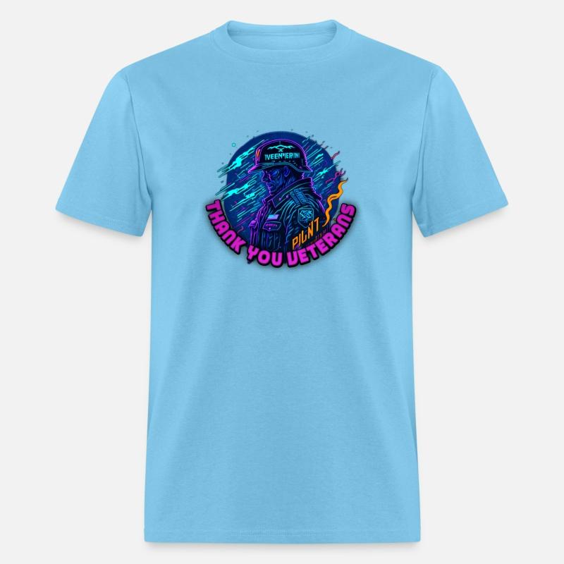 hero A neon Veterans Day vector