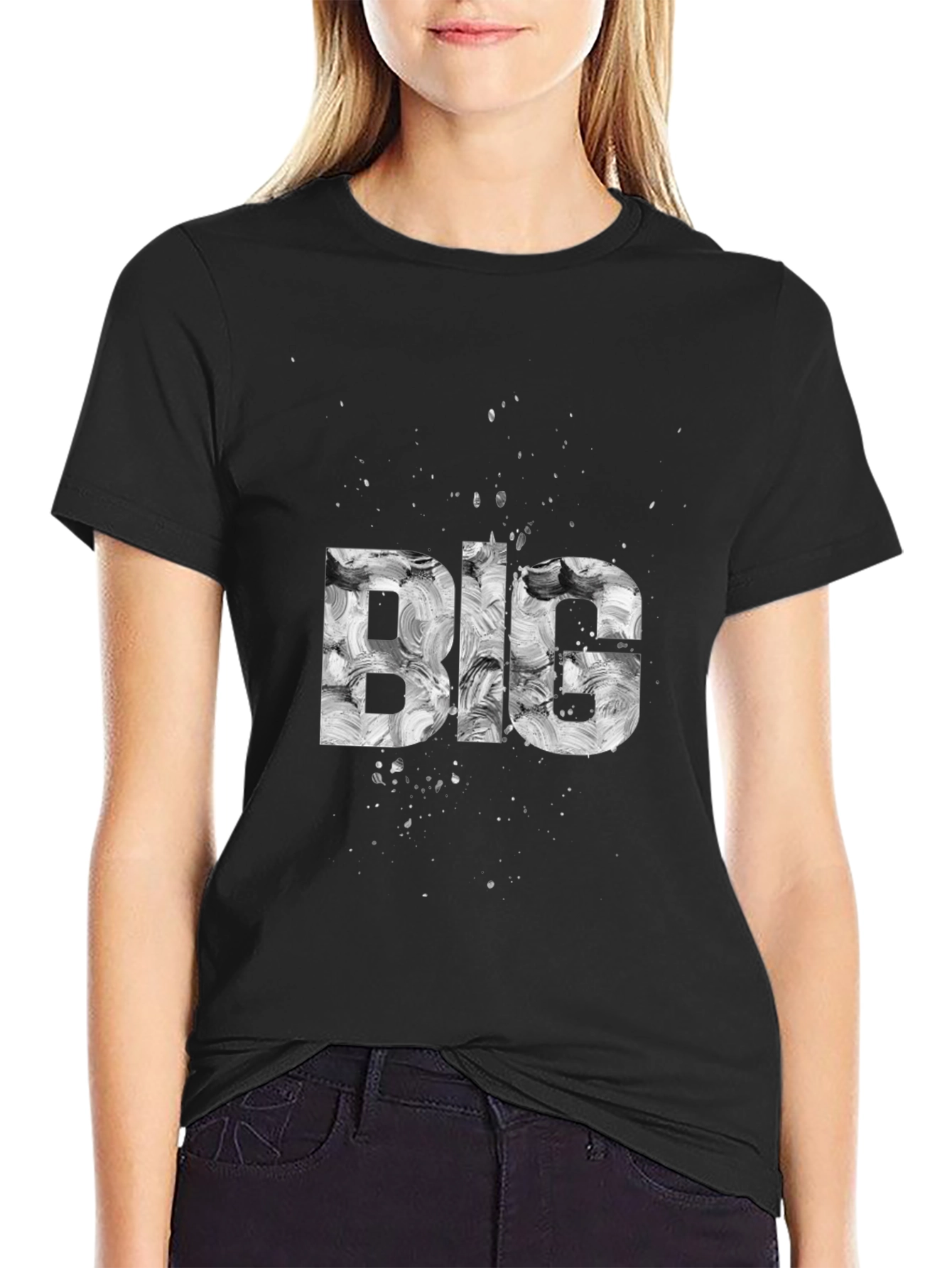 Abstract BIG Graphic Tee - Modern Artistic Design