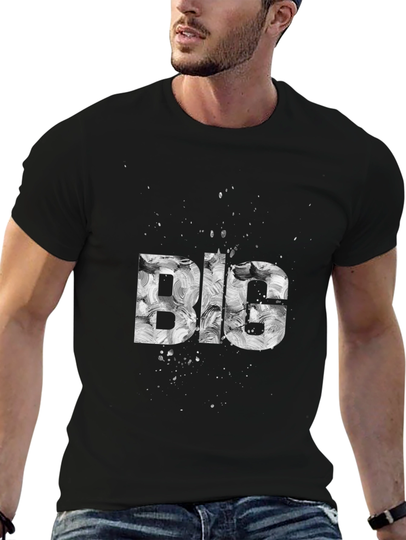 Abstract BIG Graphic Tee - Modern Artistic Design