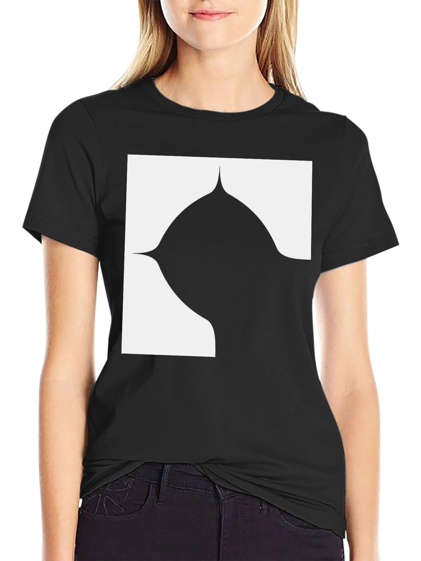 Abstract Design Black T-Shirt