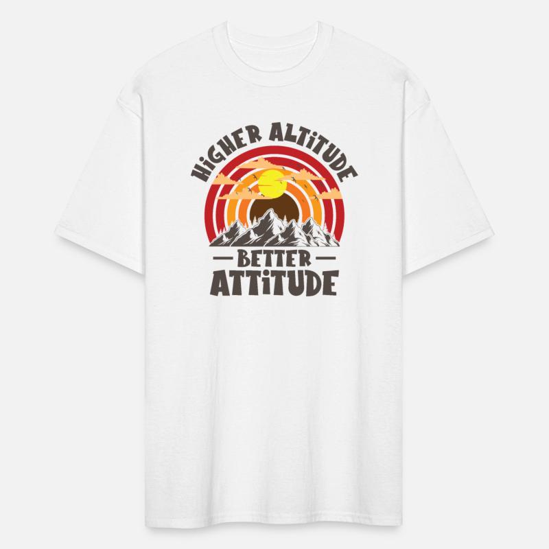 Higher Altitude Better Attitude Mountain Hiking