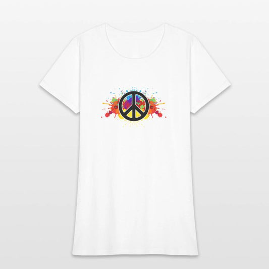 Hilarious Paint Peace Hipsters Sign Illustration
