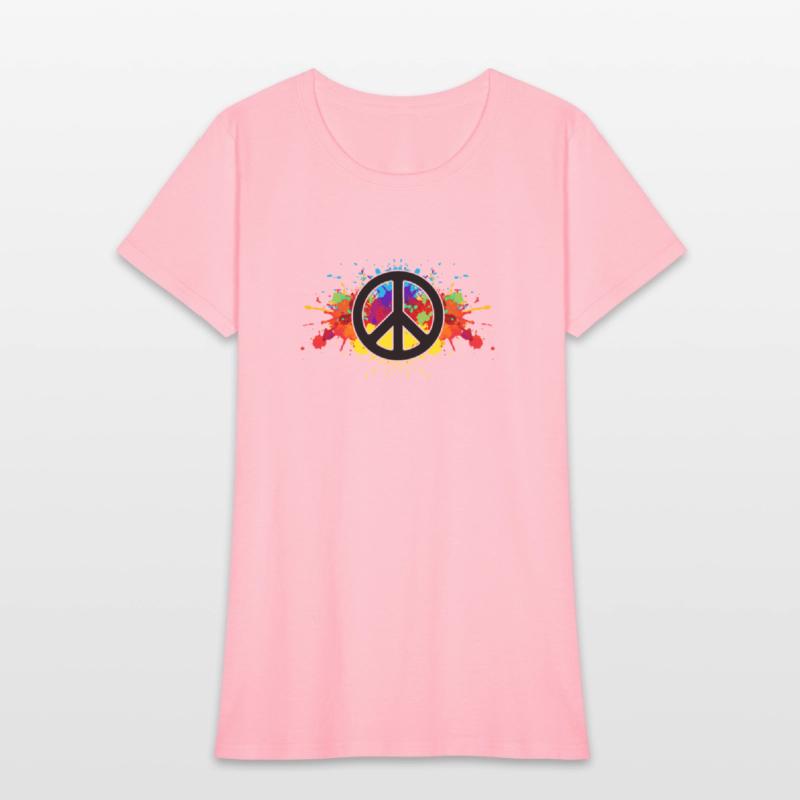 Hilarious Paint Peace Hipsters Sign Illustration