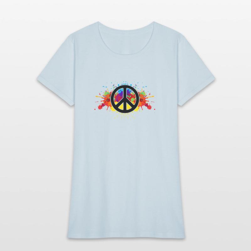 Hilarious Paint Peace Hipsters Sign Illustration