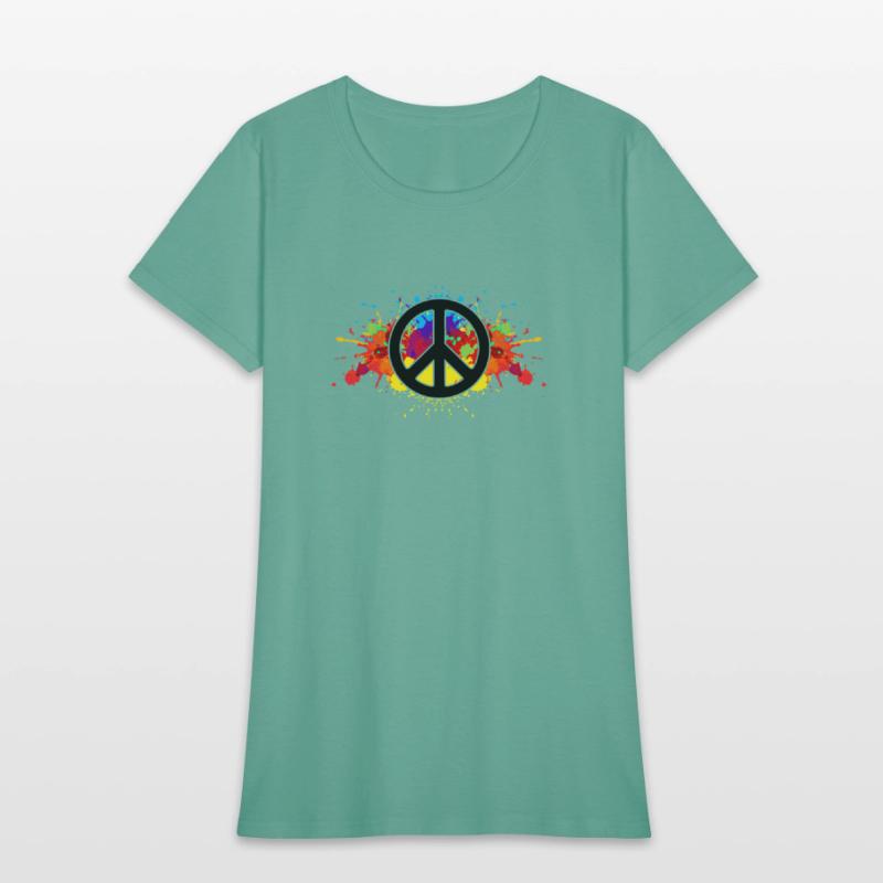 Hilarious Paint Peace Hipsters Sign Illustration