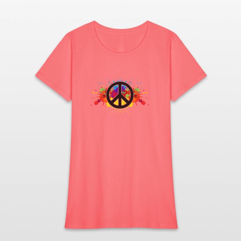 Hilarious Paint Peace Hipsters Sign Illustration