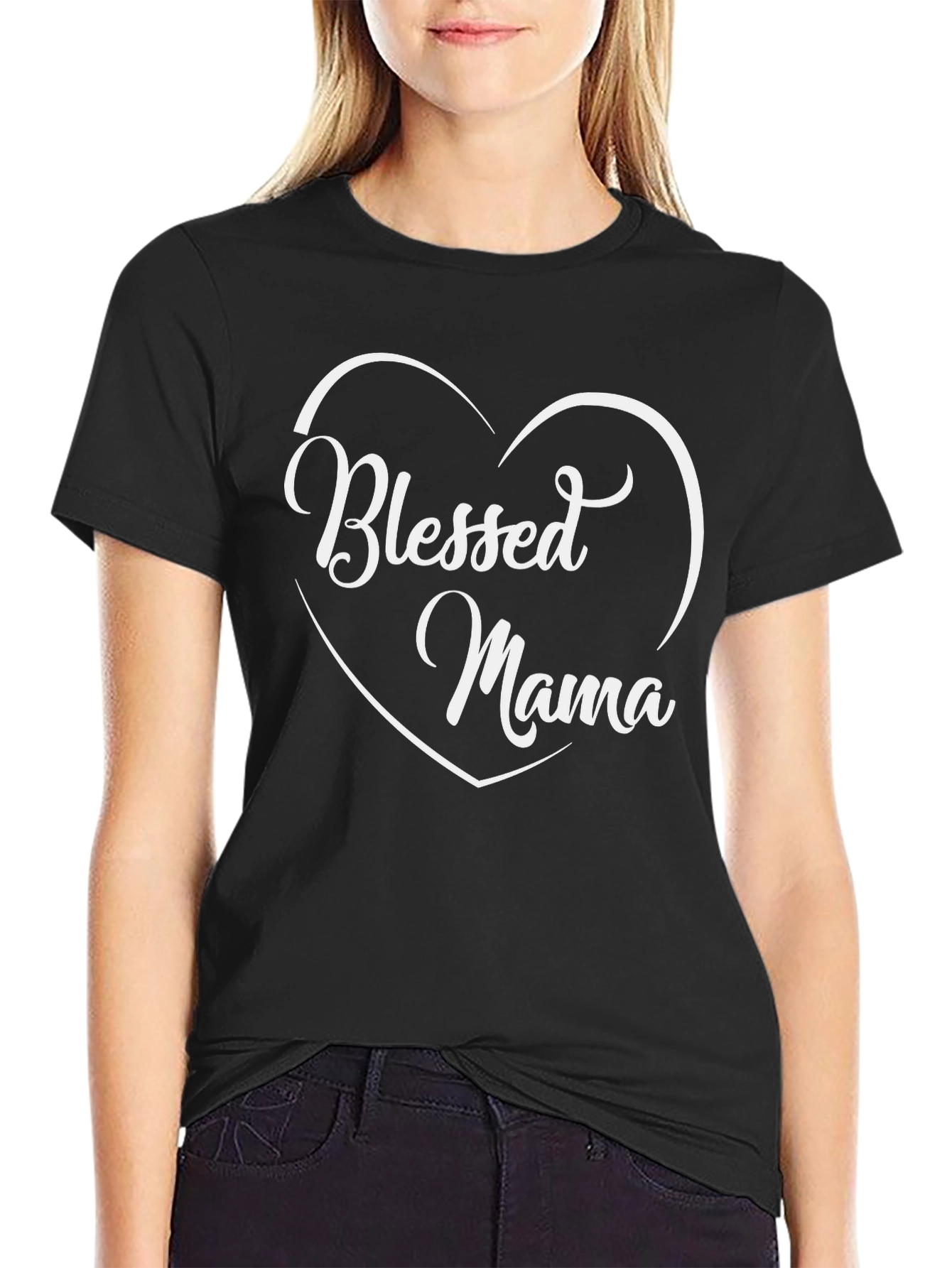 Blessed Mama Graphic Tee - Soft Cotton Comfort
