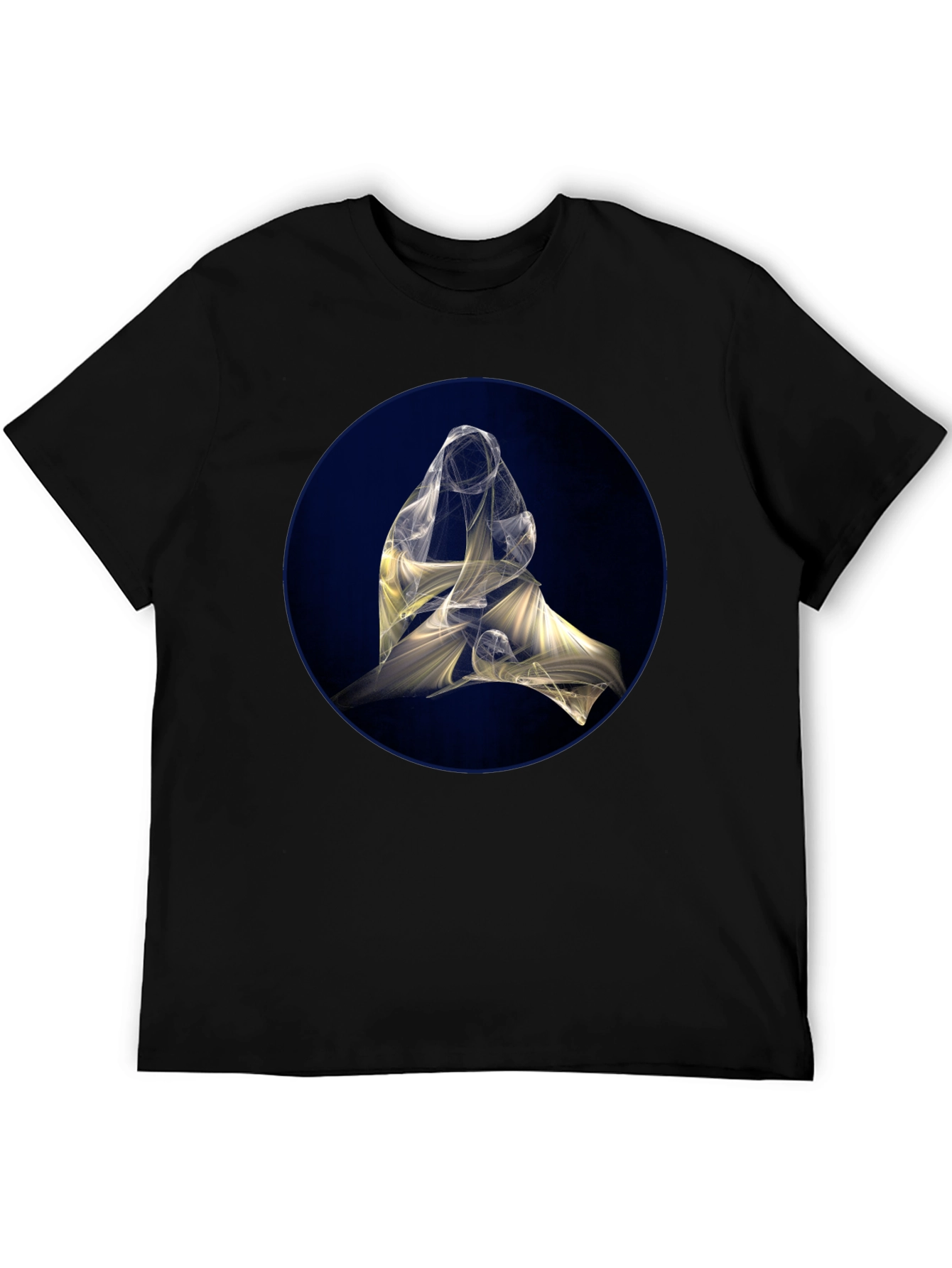 Abstract Light Design Black T-Shirt