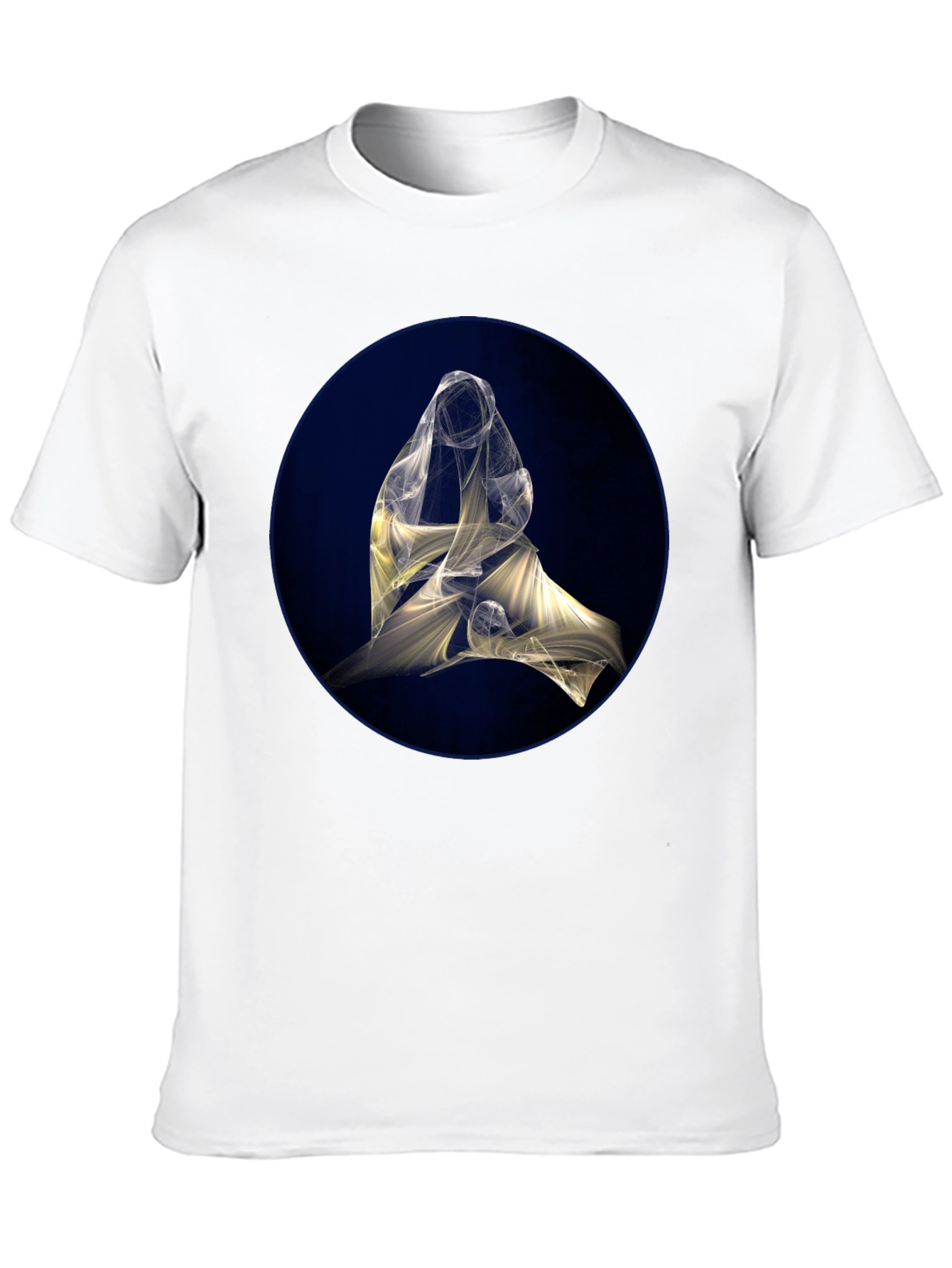 Abstract Light Design Black T-Shirt