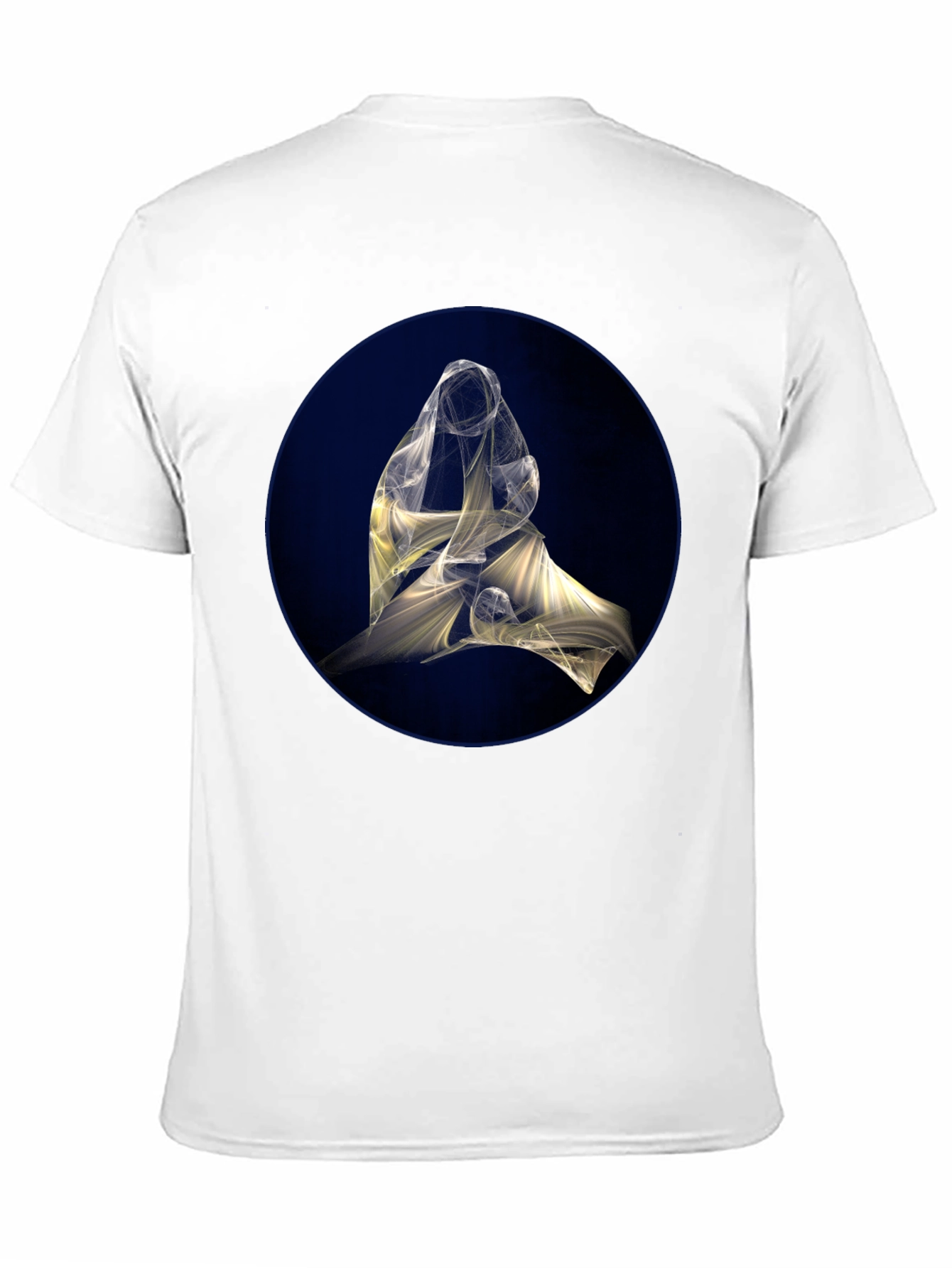 Abstract Light Design Black T-Shirt