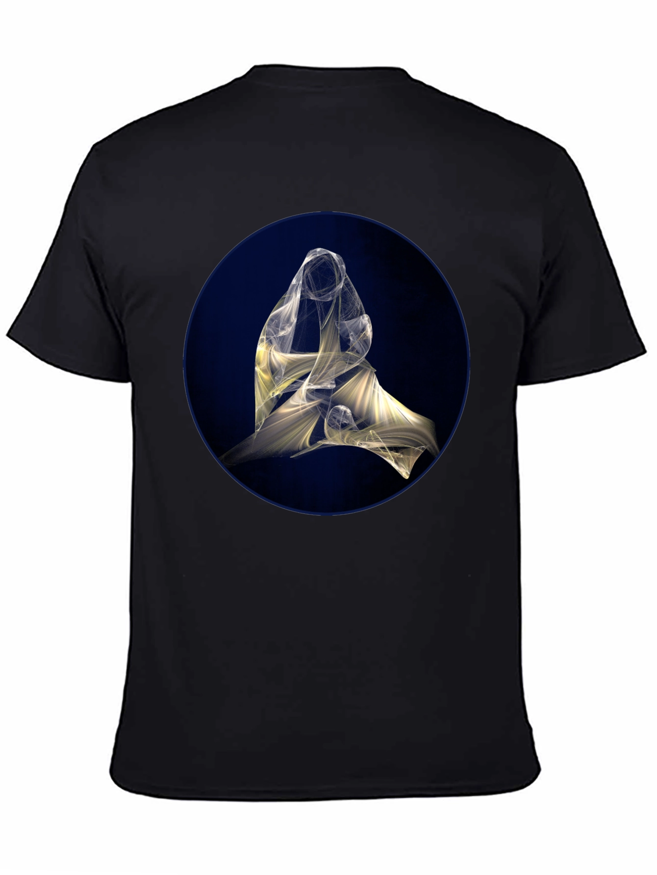 Abstract Light Design Black T-Shirt