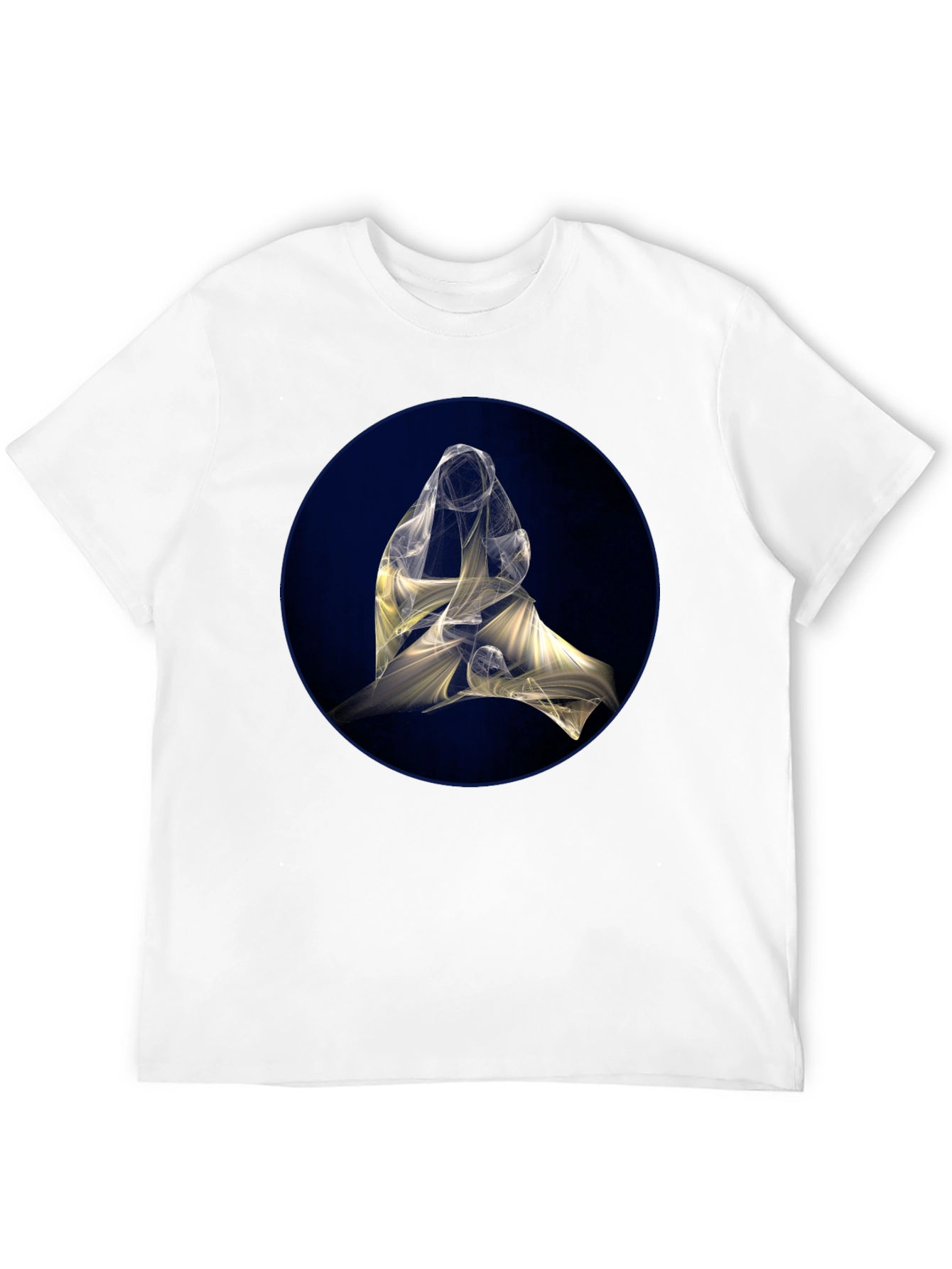 Abstract Light Design Black T-Shirt