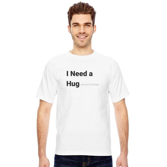 Humor text saying I need a huge amount of money !