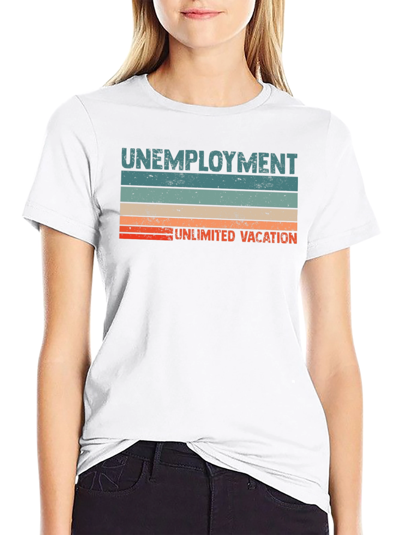 Unemployment Unlimited Vacation Graphic T-Shirt
