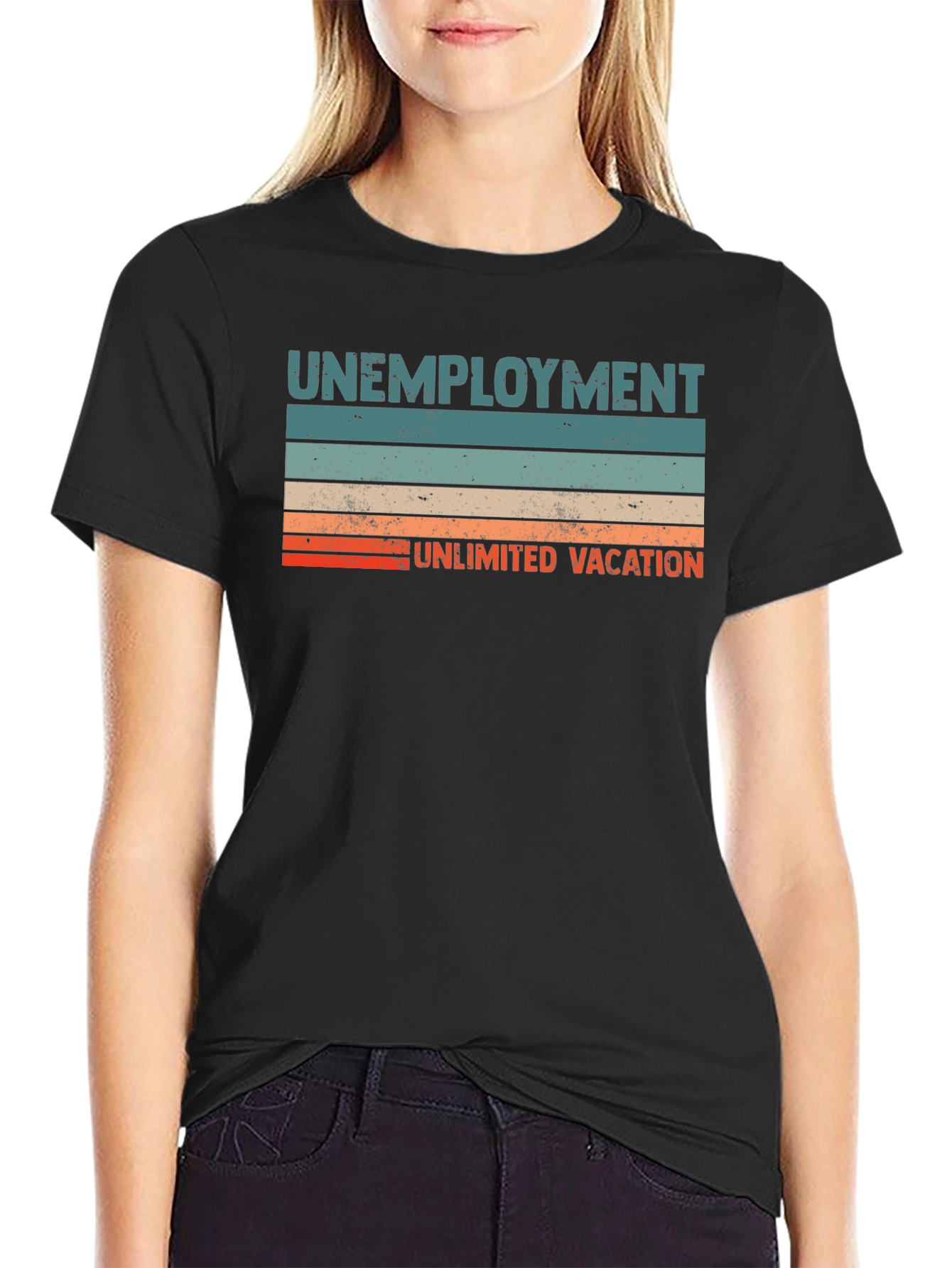 Unemployment Unlimited Vacation Graphic T-Shirt