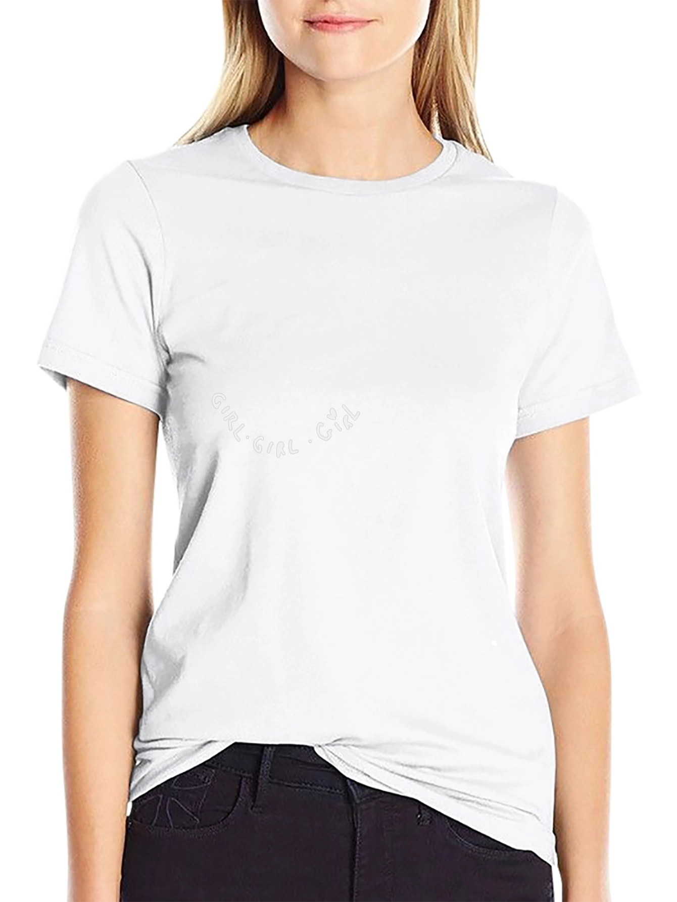 Girl Text Graphic Black T-Shirt Casual Wear