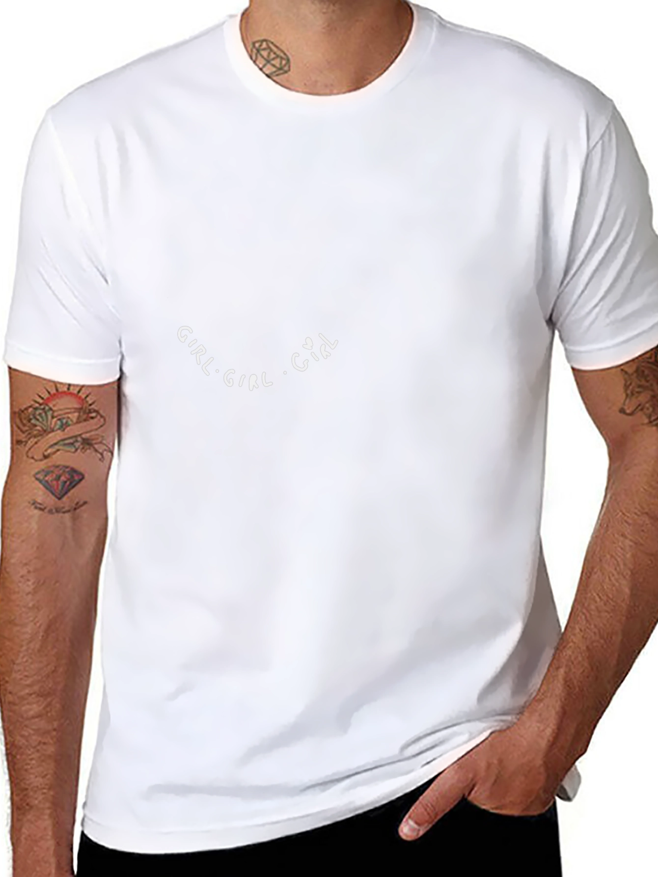 Girl Text Graphic Black T-Shirt Casual Wear