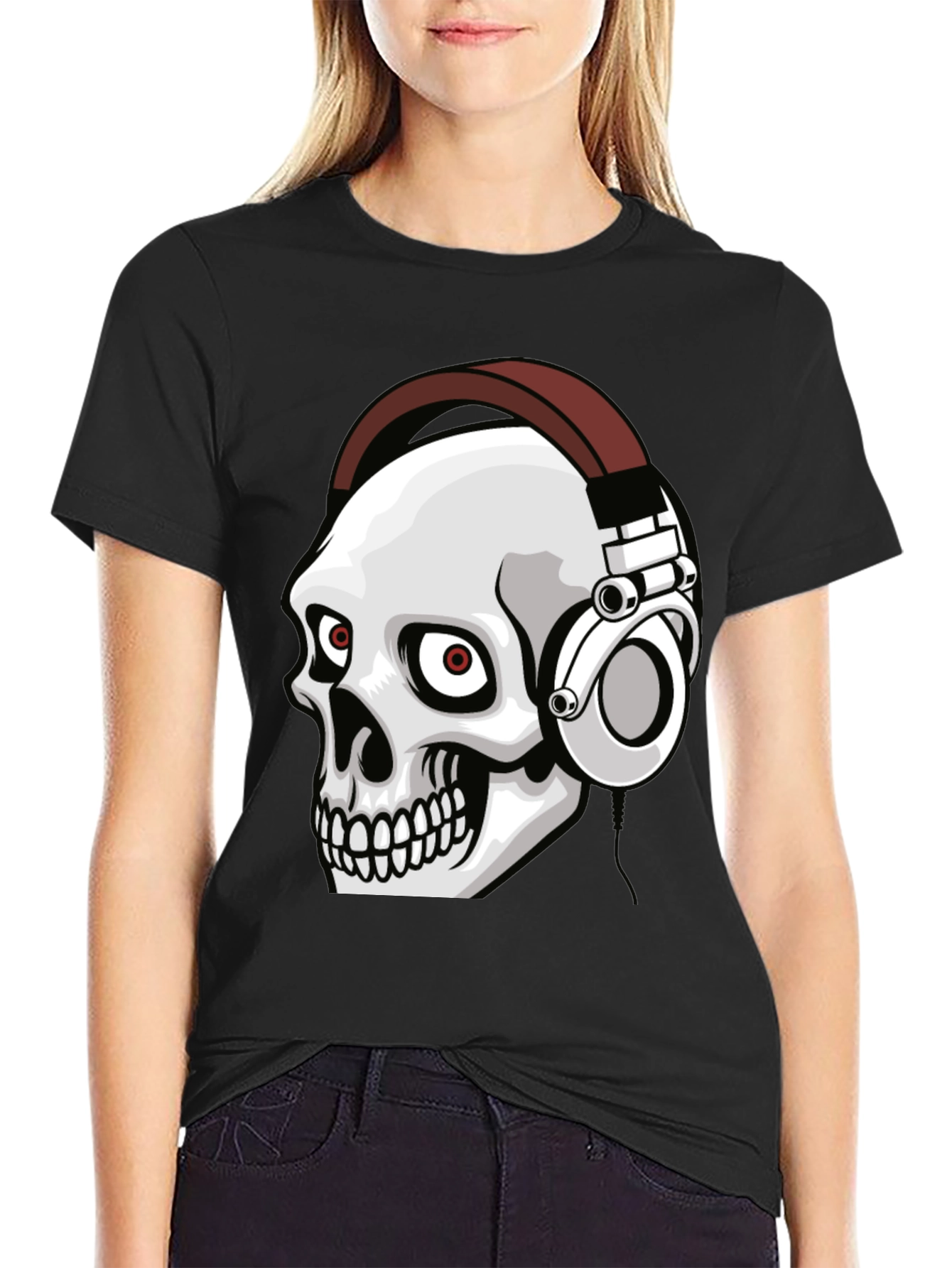 Skull Headphone Graphic Tee