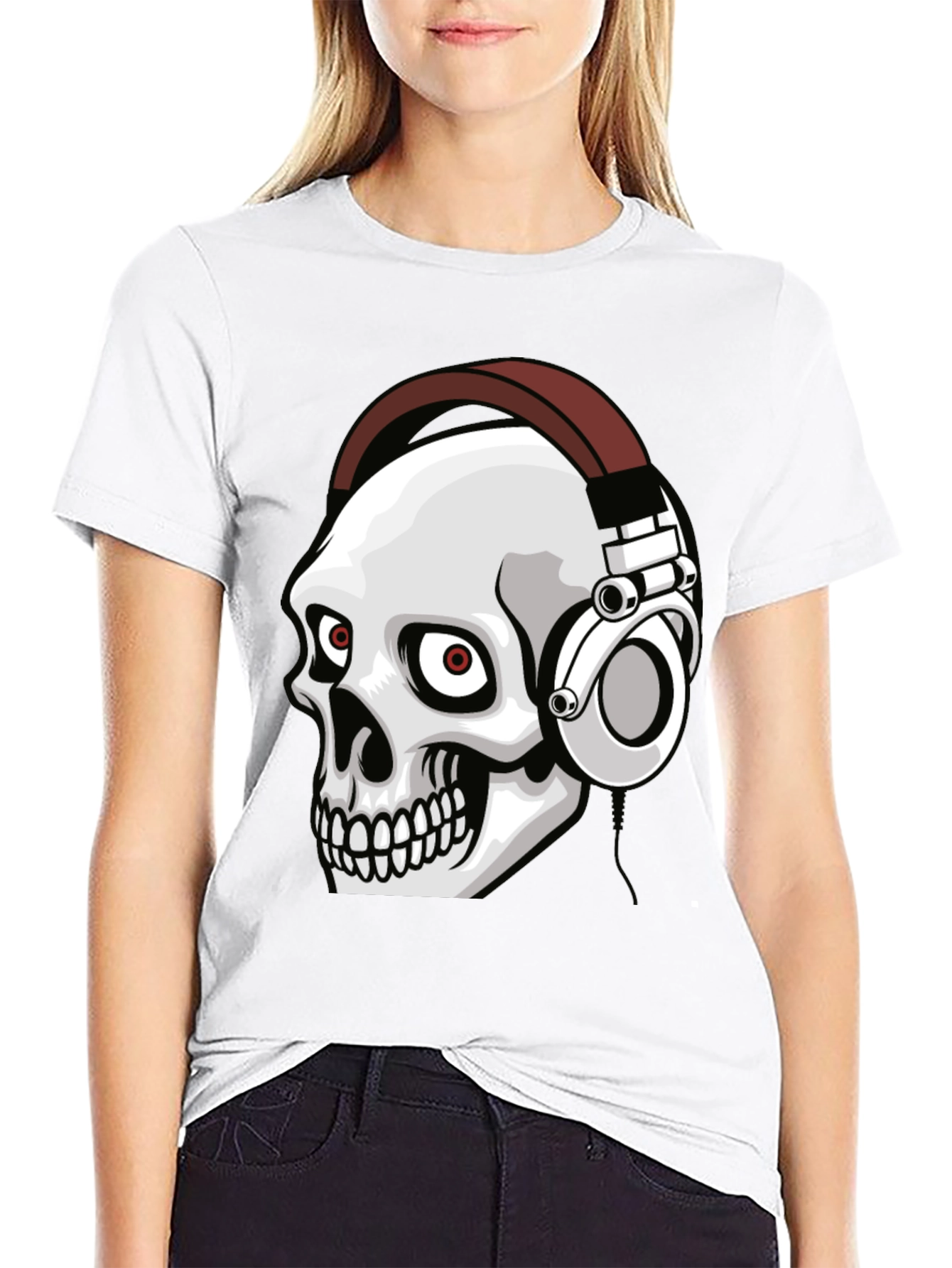 Skull Headphone Graphic Tee