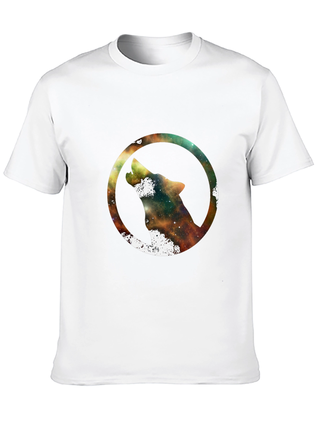 Galaxy Wolf T-Shirt - Stylish Black Tee