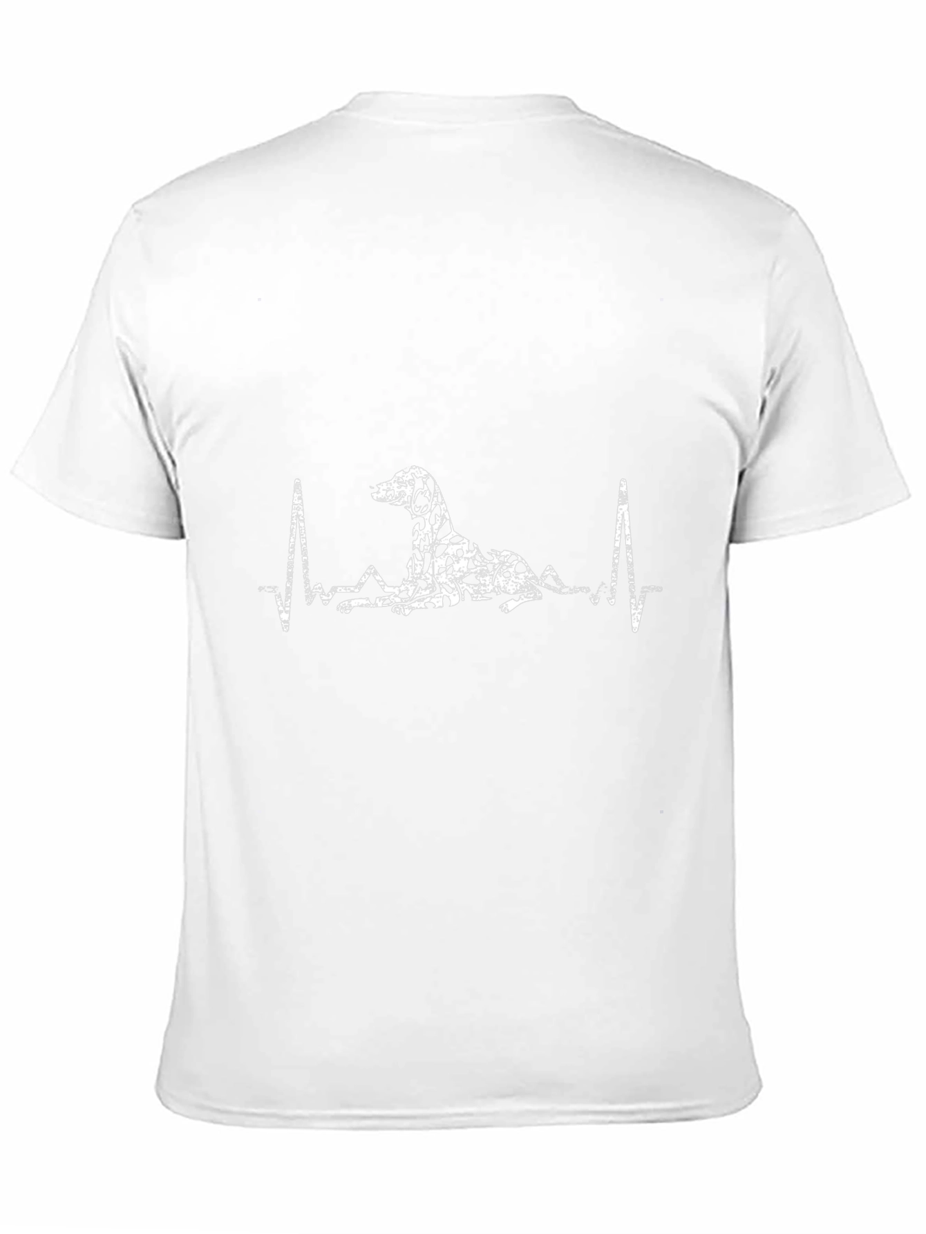 Dalmatian Heartbeat T-Shirt – Dog Lover EKG Graphic Tee Gift