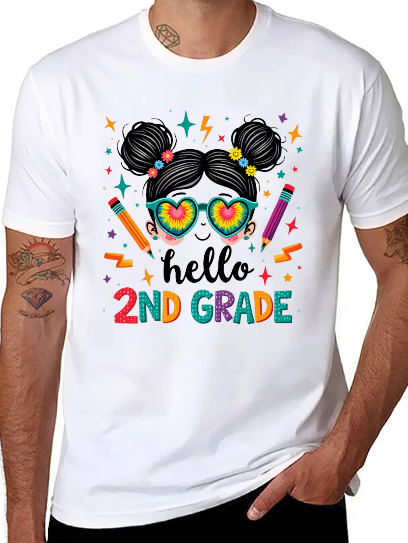 Hello 2nd Grade Back to School Teacher T-Shirt