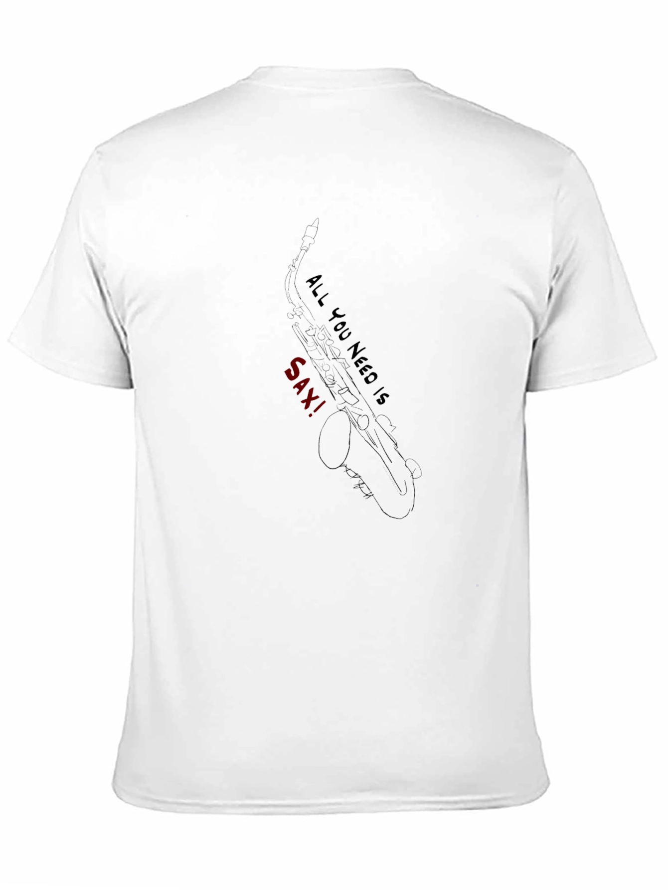 All You Need is Sax! - Black Graphic Tee