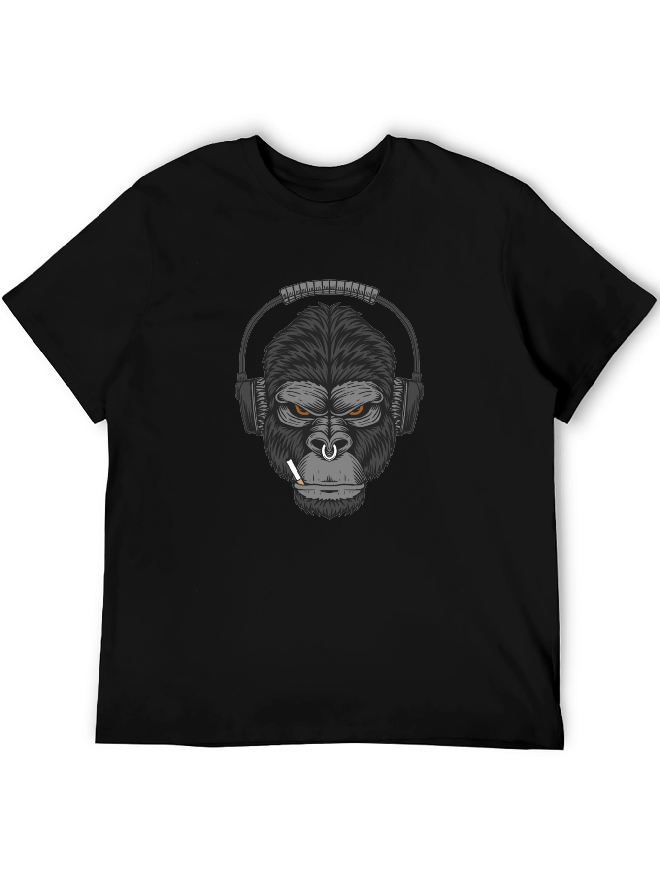 Gorilla Headphone Graphic T-Shirt