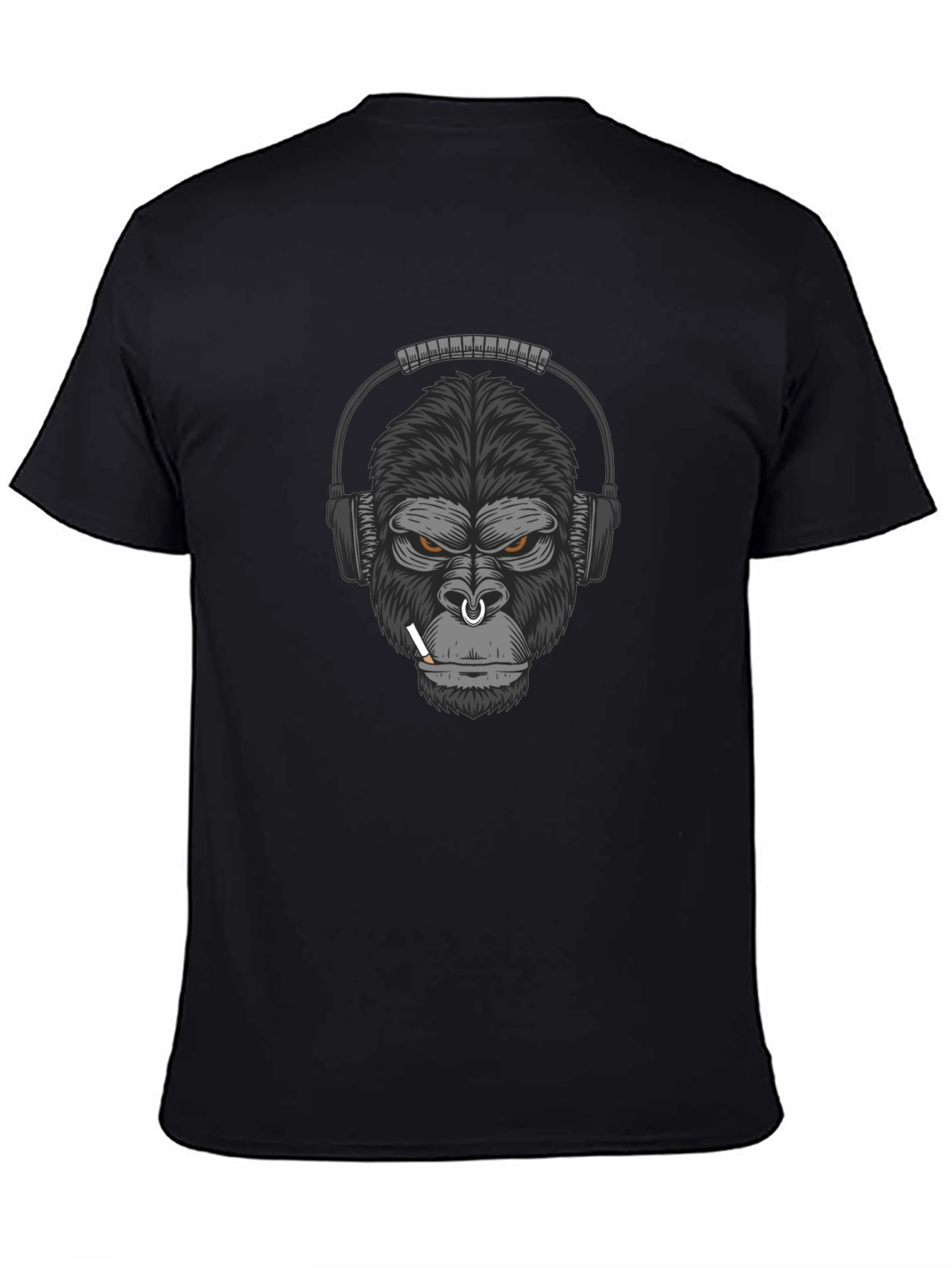 Gorilla Headphone Graphic T-Shirt