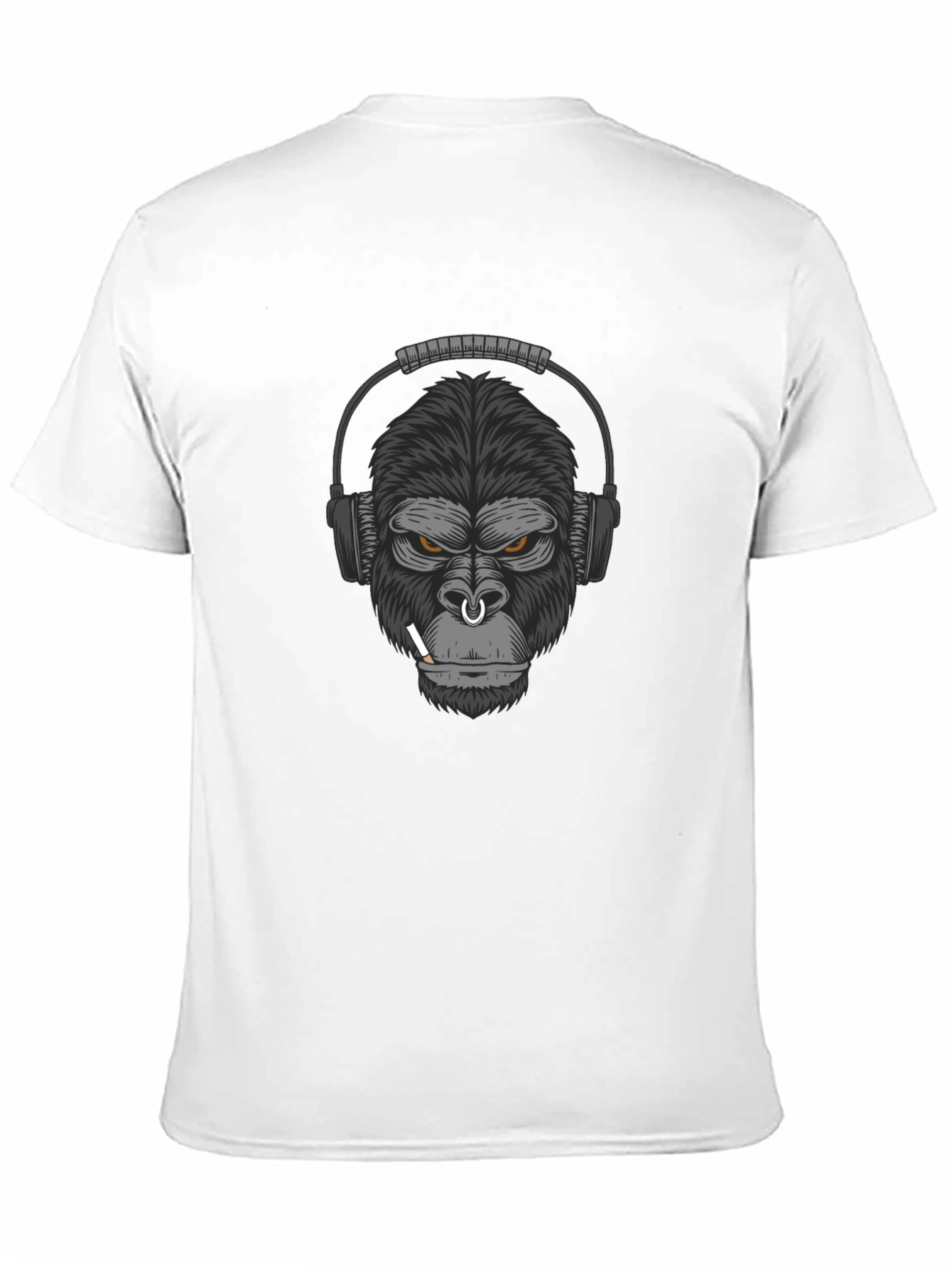 Gorilla Headphone Graphic T-Shirt