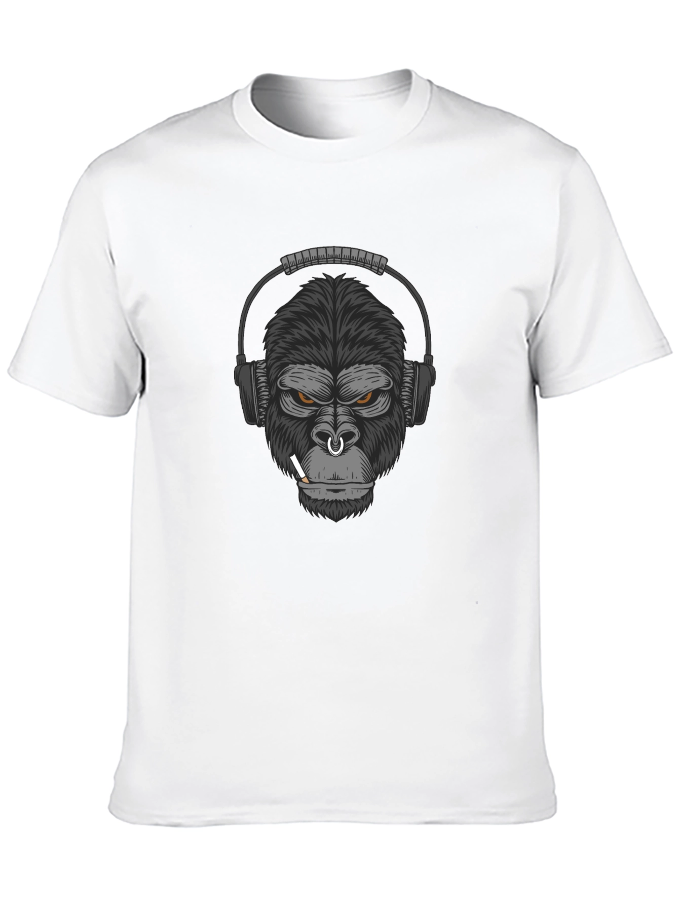Gorilla Headphone Graphic T-Shirt