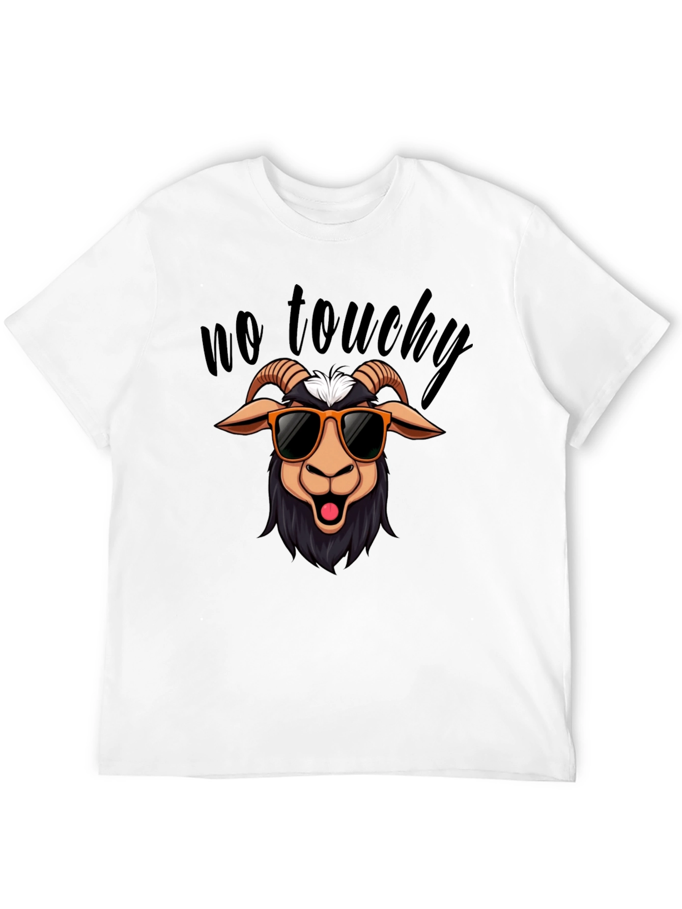 No Touchy Goat T-Shirt - Funny Graphic Tee