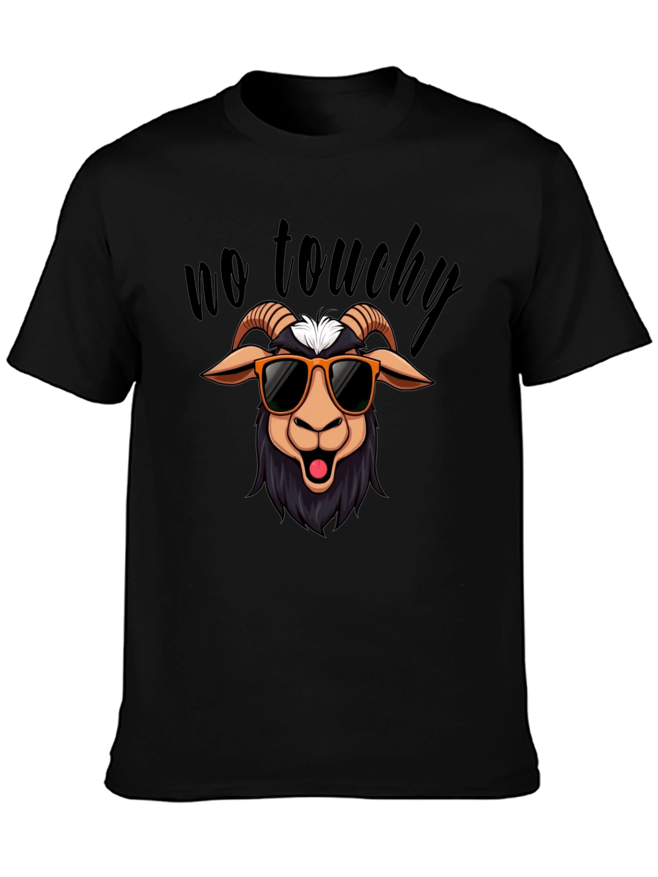 No Touchy Goat T-Shirt - Funny Graphic Tee