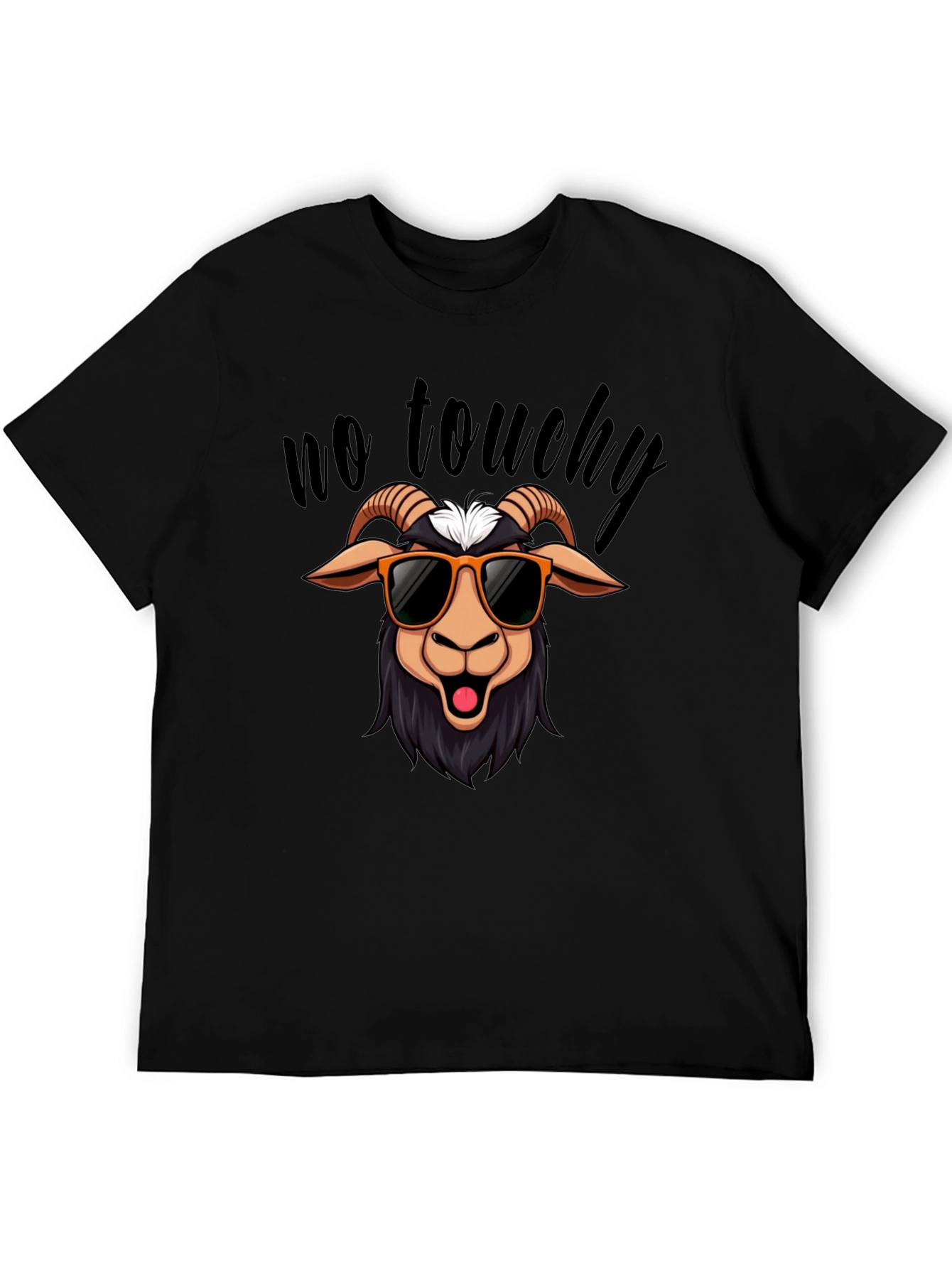 No Touchy Goat T-Shirt - Funny Graphic Tee