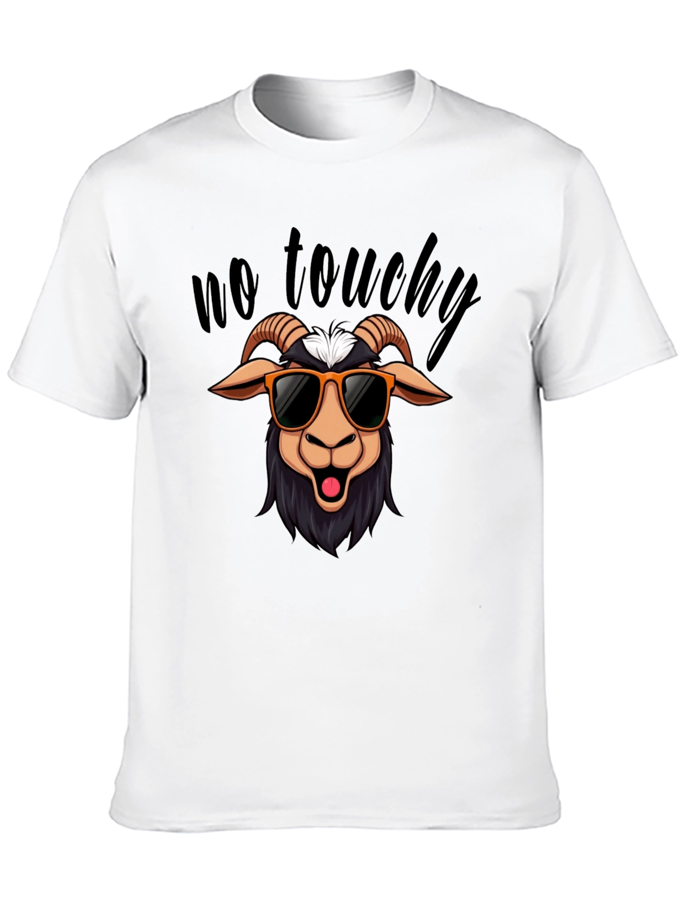 No Touchy Goat T-Shirt - Funny Graphic Tee