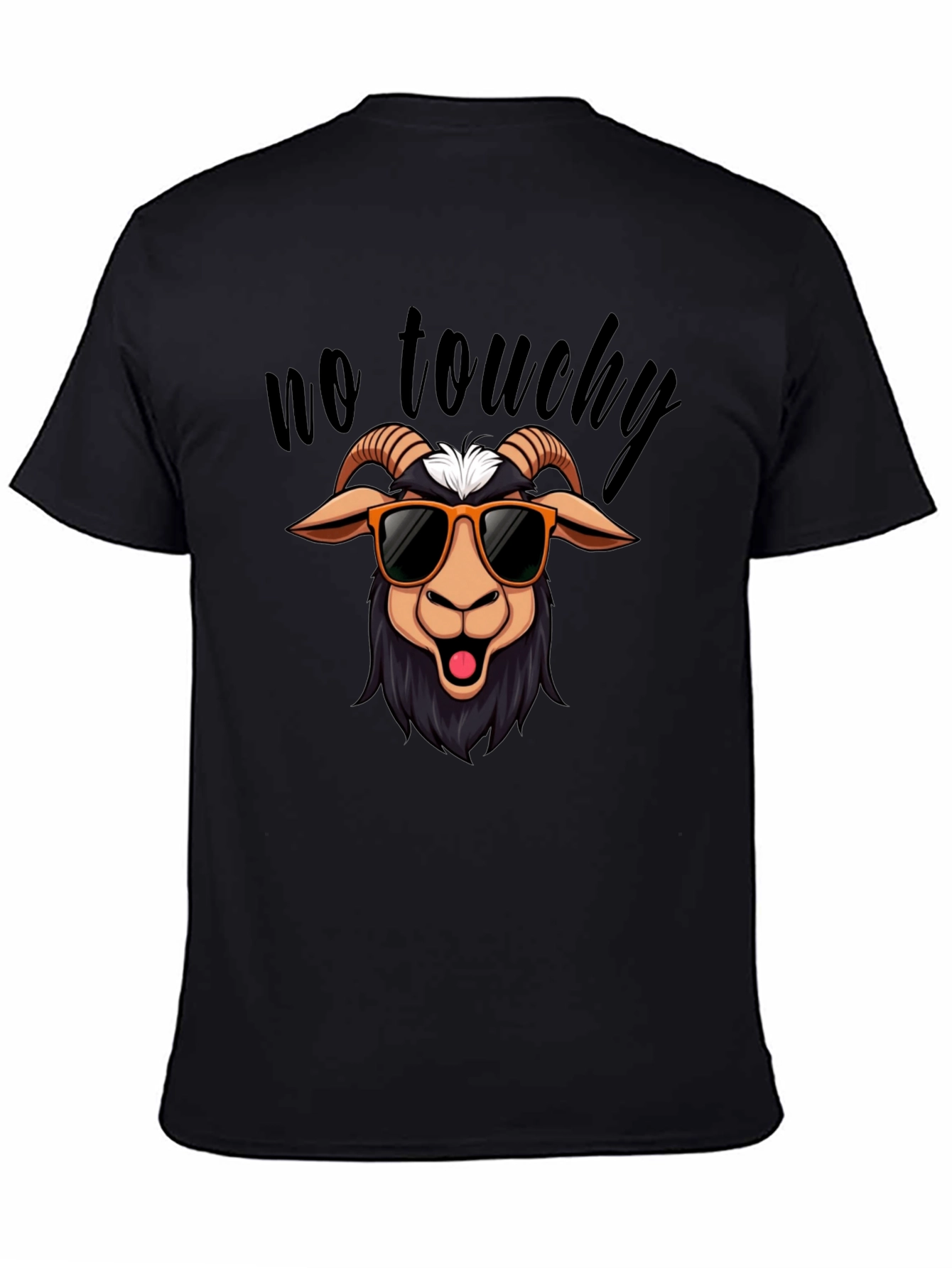No Touchy Goat T-Shirt - Funny Graphic Tee