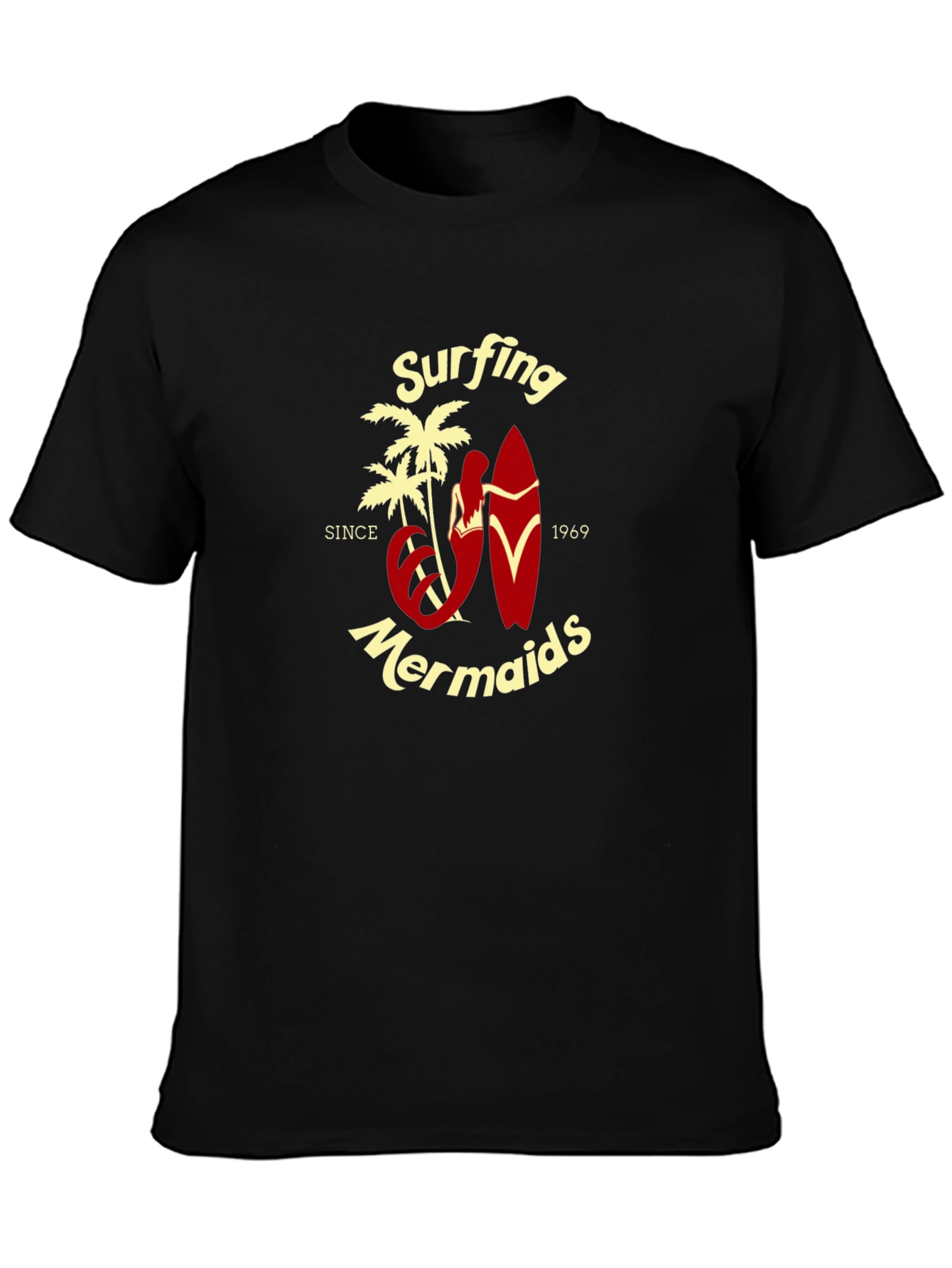 Surfing Mermaids Since 1969 Graphic T-Shirt