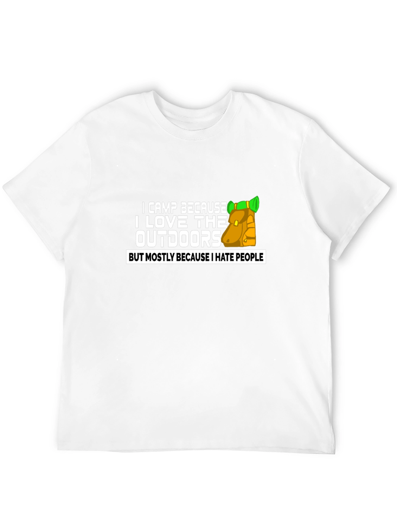 I Camp Because I Hate People Graphic Tee