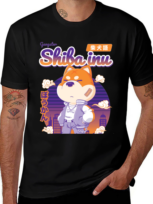 Gangster Shiba Inu T-Shirt