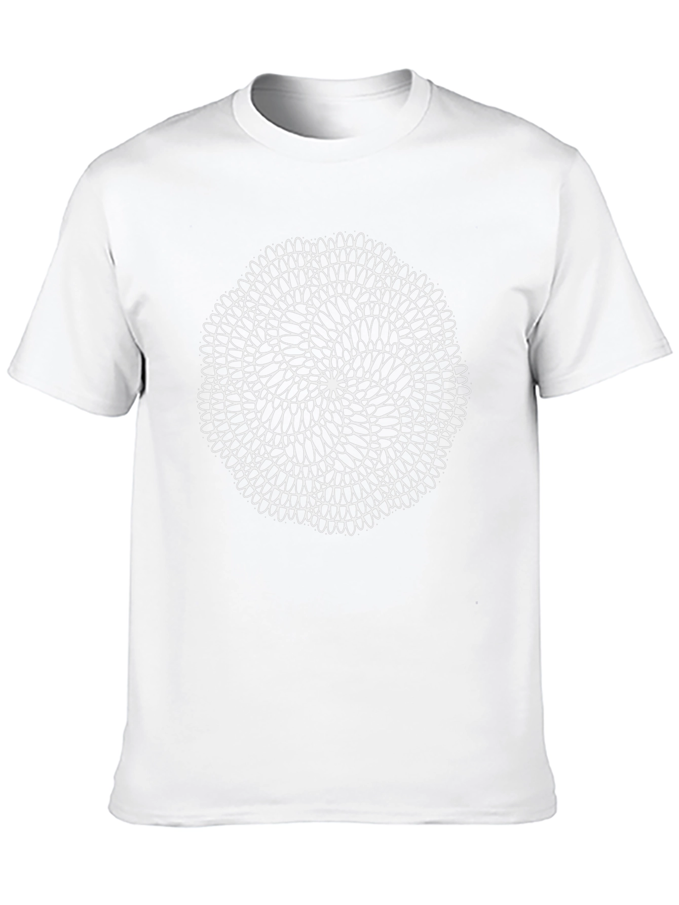 Abstract Geometric Pattern Black T-Shirt