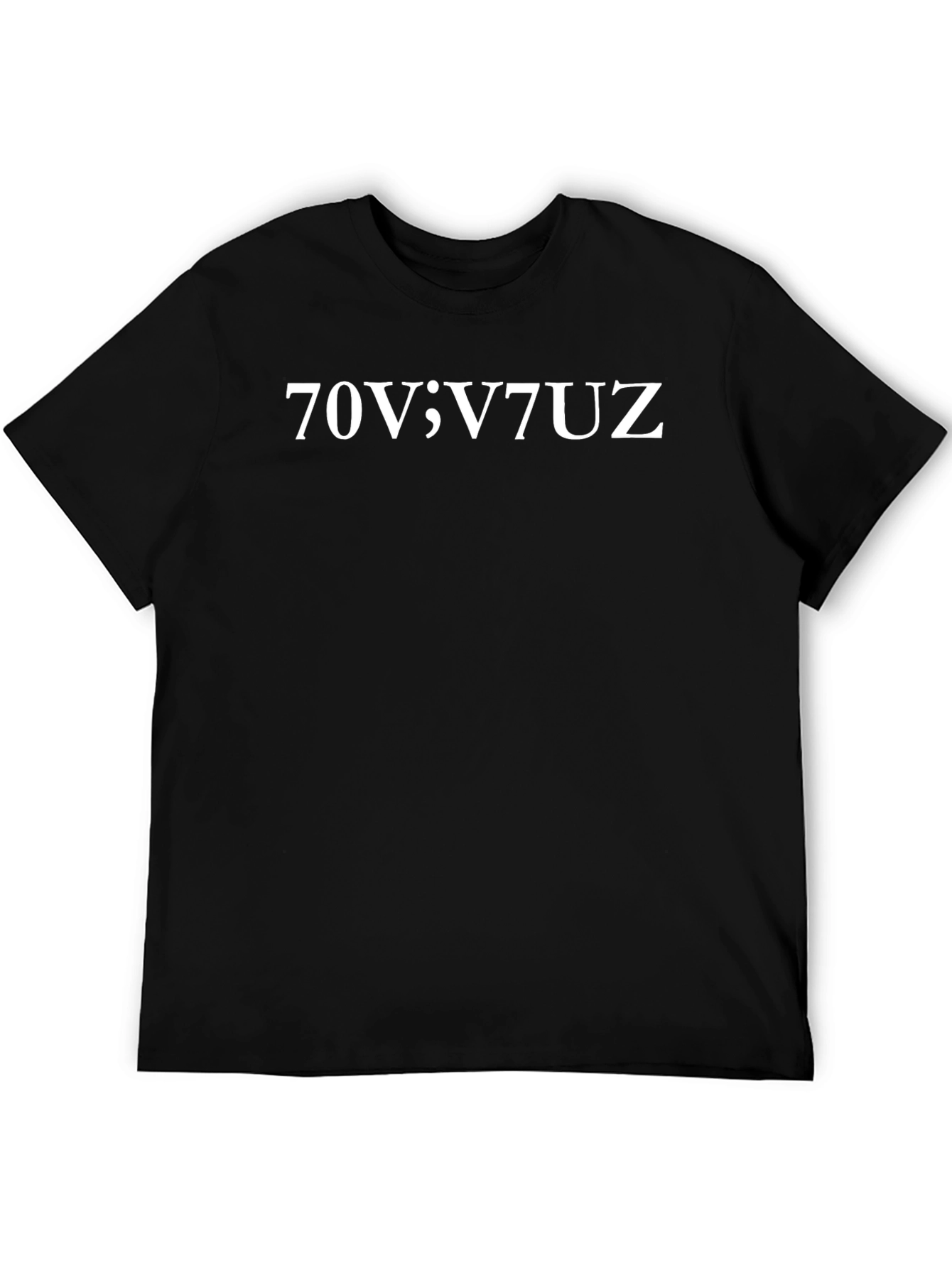 70V;V7UZ Graphic Tee - Mens Black T-Shirt