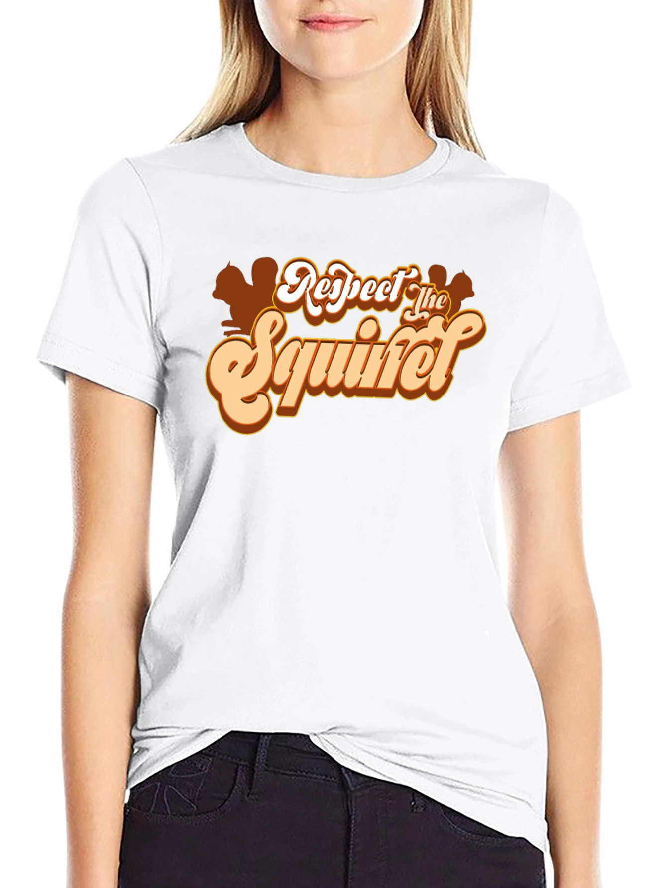 Respect The Squirrel T-Shirt - Funny Animal Tee