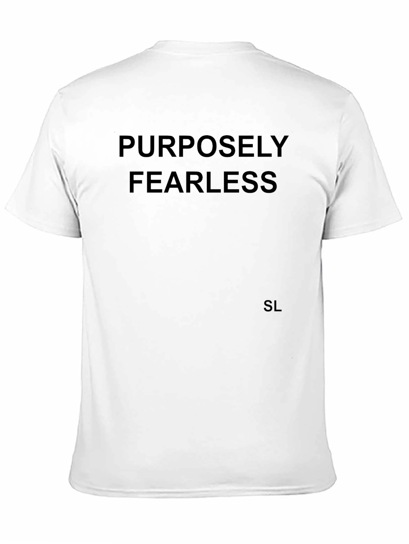 Purposefully Fearless Black Tee